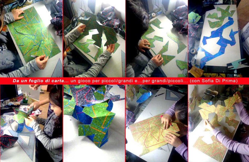 Da fogli di carta colorata...